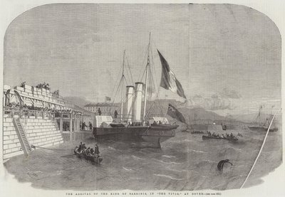 Die Ankunft des Königs von Sardinien in der Vivid in Dover von Edwin Weedon